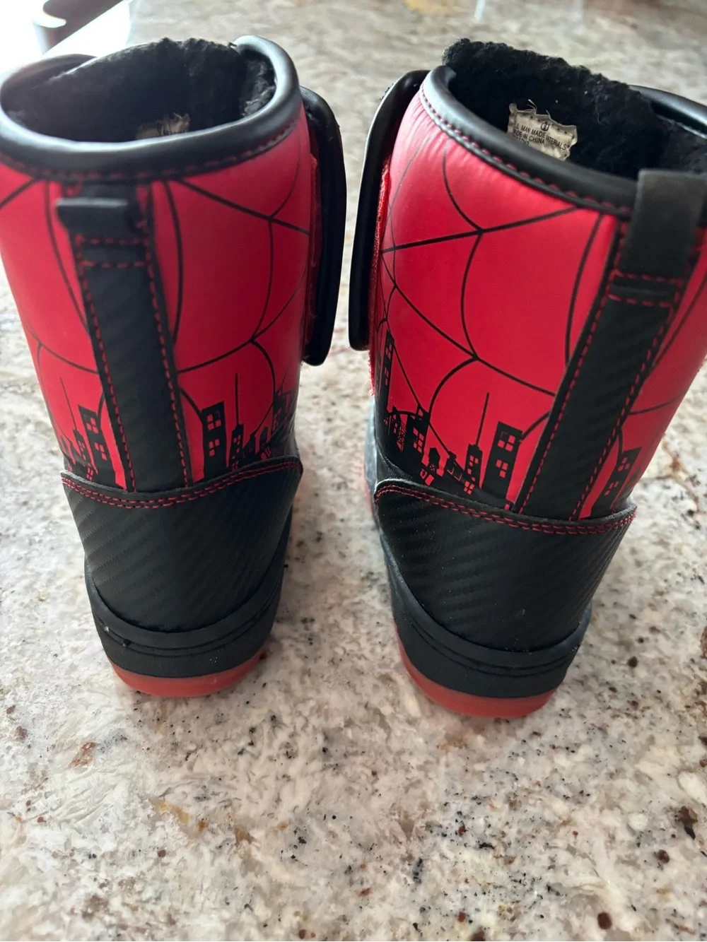 Marvel Red and Black Spider-Man Kids Costume Boots